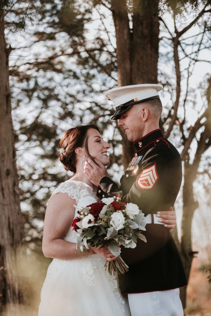 Couple at wedding