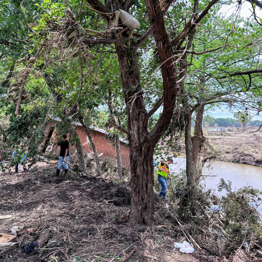 Guadalupe River flood debris