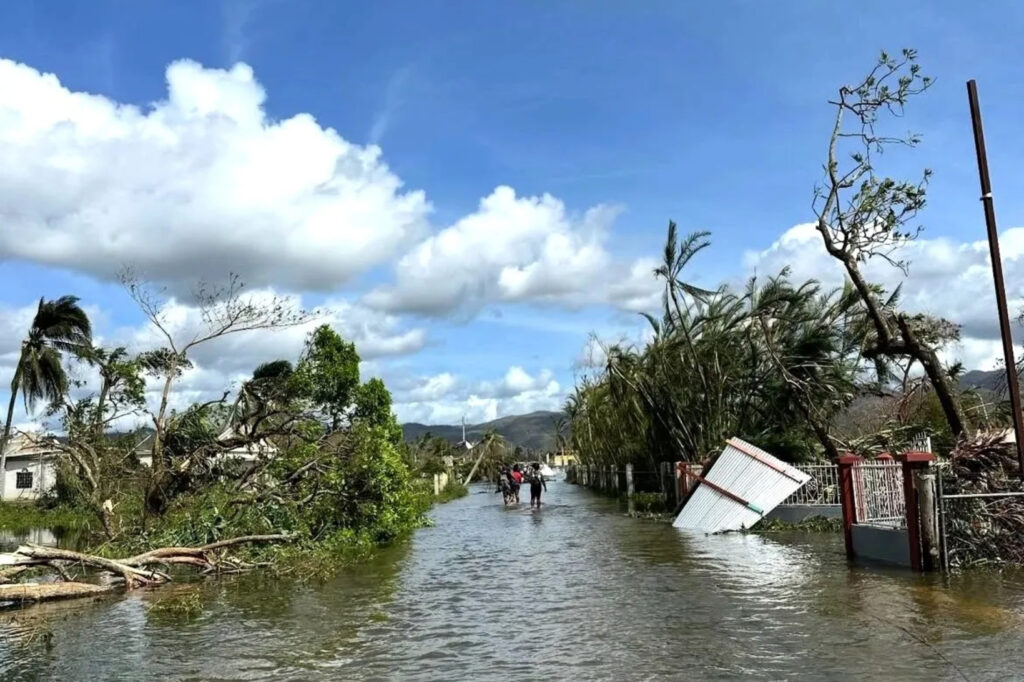 flooding in Jamaica after Hurricane Melissa